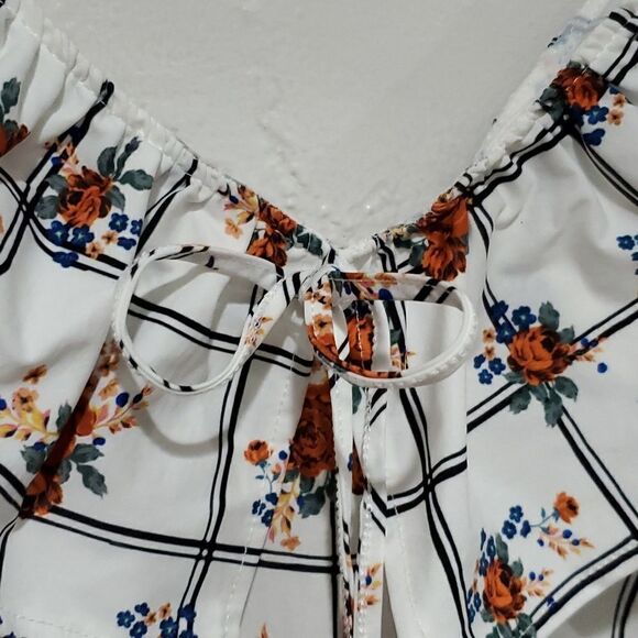 Zara Ruffled Shoulder Midi Dress Size M - Picture 9 of 16